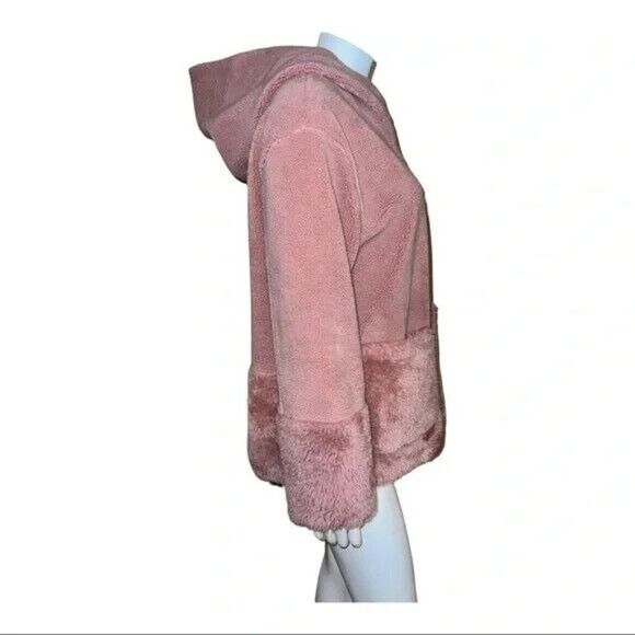 Koolaburra by UGG Women's Hooded Fuzzy Jacket Ice Rose Small NWOT - Picture 5 of 8